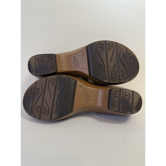 Dansko Joanie Brown Snake Leather Ankle Strap Comfort Sandal 4O - Picture 15 of 15